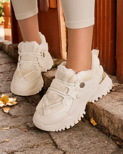 Royalfashion Women's Fashion Sneakers with Insulation Poriomo