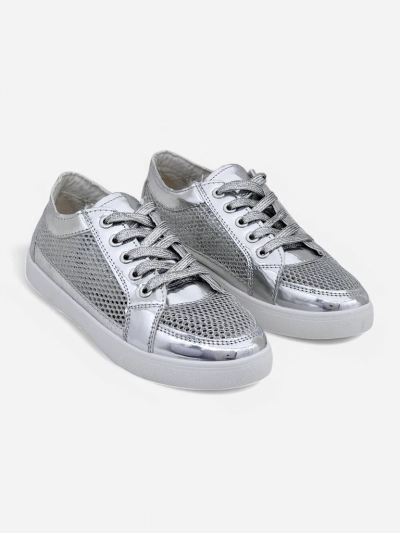 Royalfashion Лаковые женские экокожаные кроссовки Azzuros