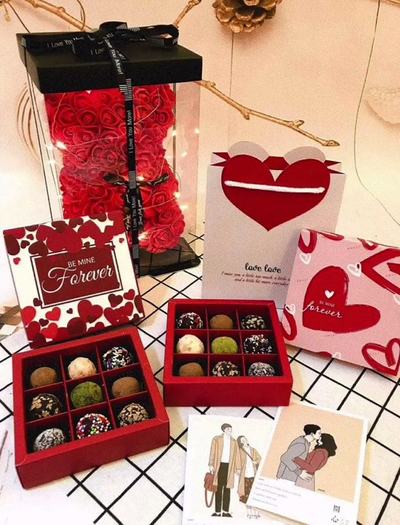 Pink Rose Teddy Bear - Accessories