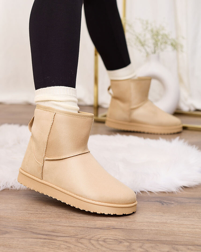 Royalfashion Women's boots a'la snow boots in beige Regodo
