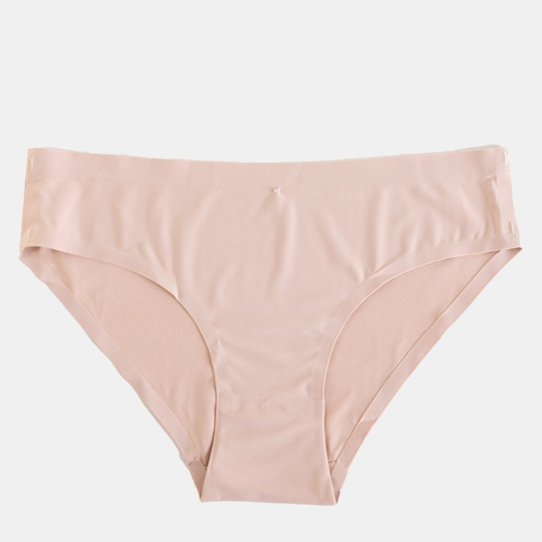 Women's beige panties, seamless panties - Underwear