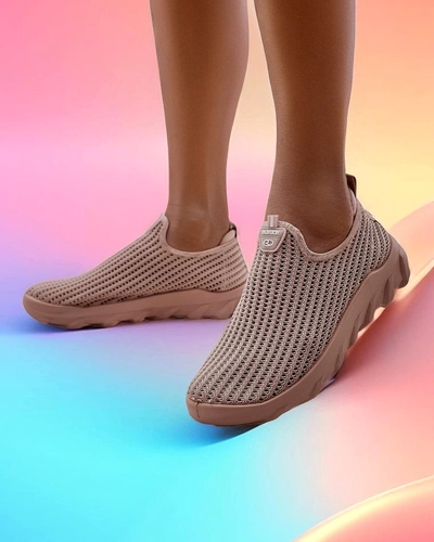 Royalfashion Sieviešu Slip-On Auduma Tenisaki Erra