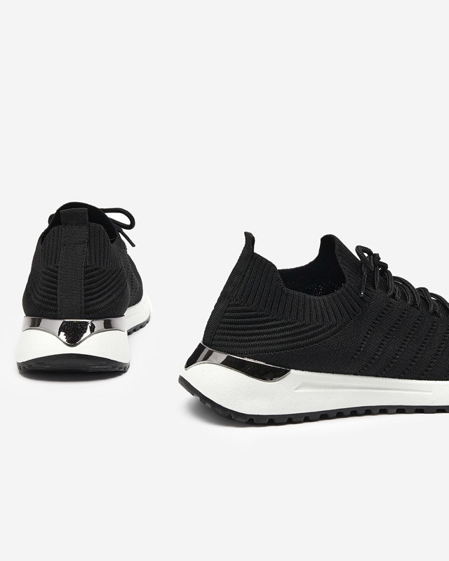 OUTLET Erina sieviešu melnas austas kedas - Apavi