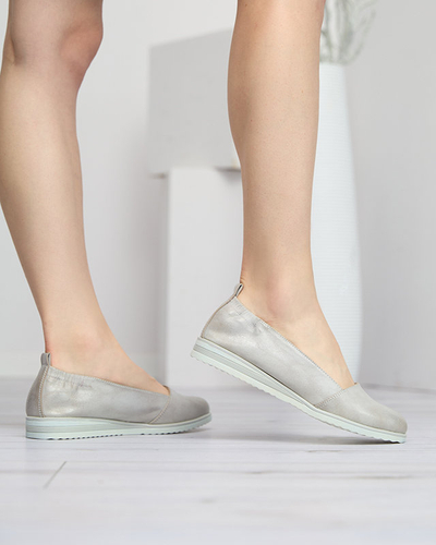 Silver Asya ballerinas - Shoes