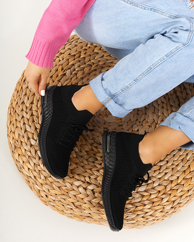 Black Polermo women's sports shoes - Footwear