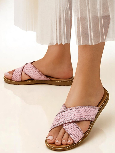 Royalfashion Women's sandals with braided straps Bornes