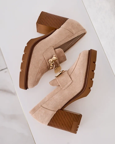 Royalfashion Женские мокасины на высокой шпильке Nezii