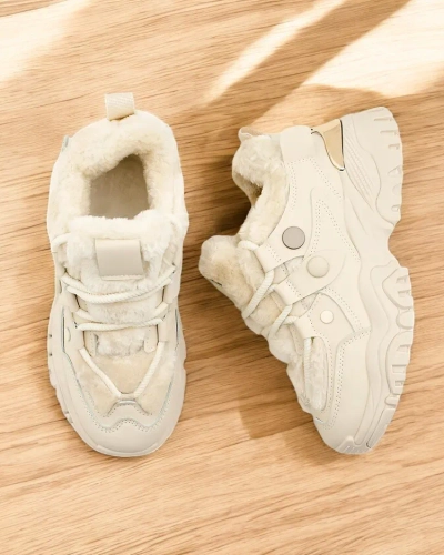 Royalfashion Women's Fashion Sneakers with Insulation Poriomo