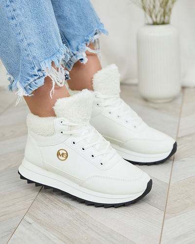 Royalfashion Women's insulated sports shoes in white Cerrto