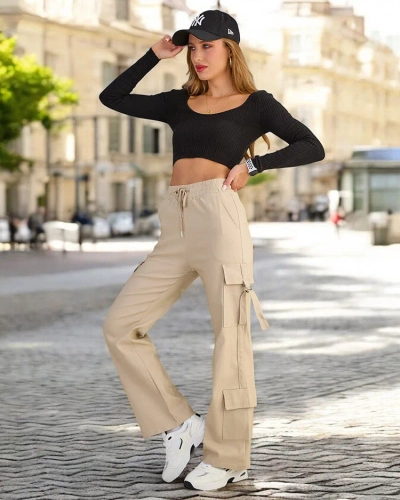 Royalfashion Sieviešu auduma kaujas bikses