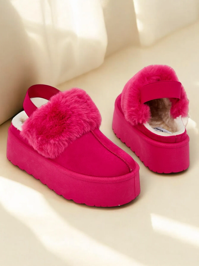 Royalfashion Short snow booties without heels women's Vromix