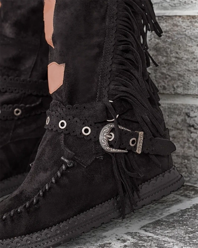 Royalfashion Women's boots with hidden anchor Indio