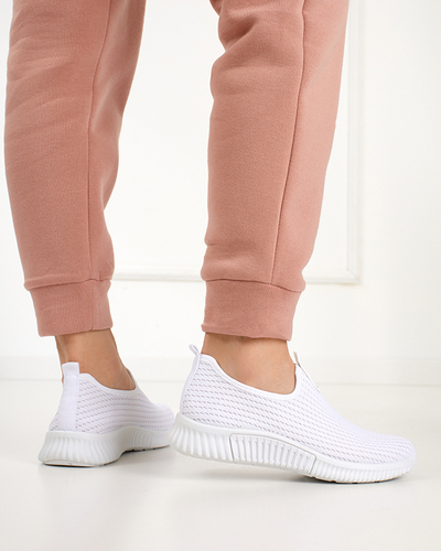 White women's slip-on sports shoes Banila - Footwear
