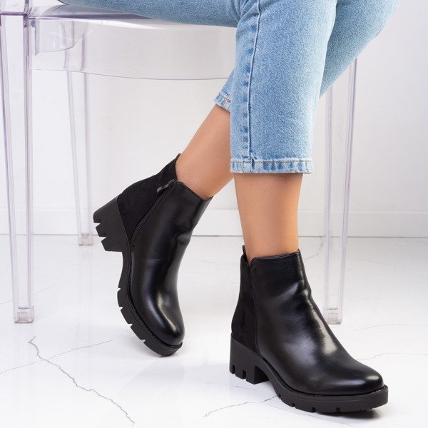 Aprilia black flat ankle boots - Footwear