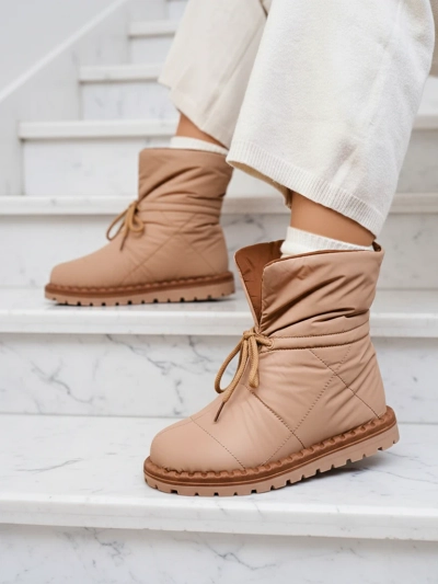 Royalfashion Sieviešu sniega zābaki brūnā krāsā Nevonsis