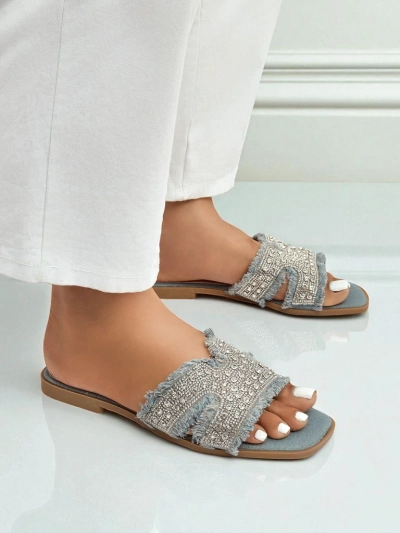 Royalfashion Sieviešu čības ar rhinestones CrystalEase