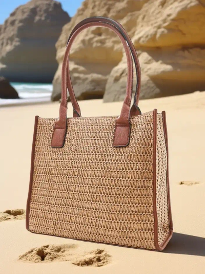 Royalfashion Large straw women's summer bag