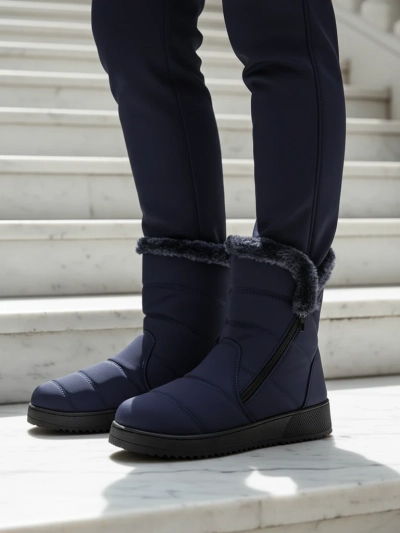 Royalfashion Women's snow boot-style shoes Baccinis
