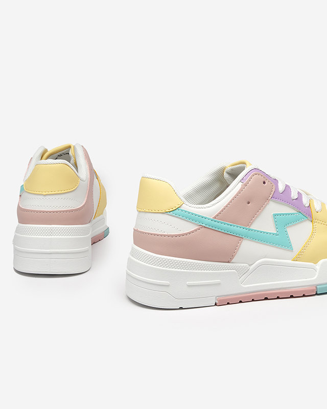Yellow-pink women's sports shoes Tremsi sneakers - Footwear