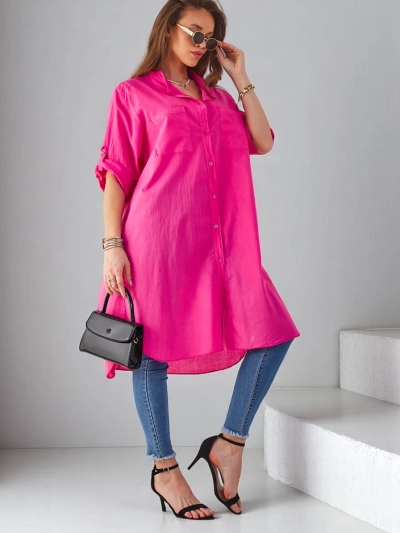 Royalfashion Cotton long women's oversized shirt