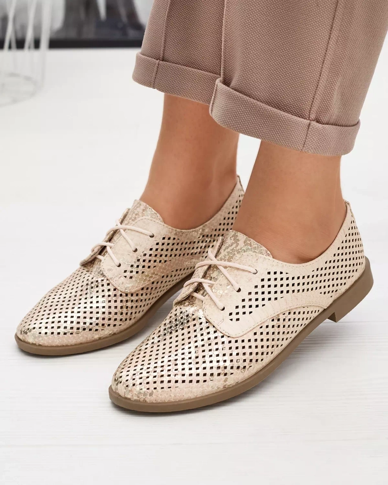 Pink women's openwork shoes Kotniso - Footwear