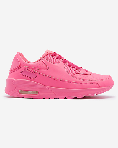 Neon pink women's sneaker sports shoes Faducy- Footwear