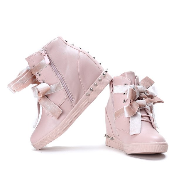 Pink Levi sneakers with studs - Footwear