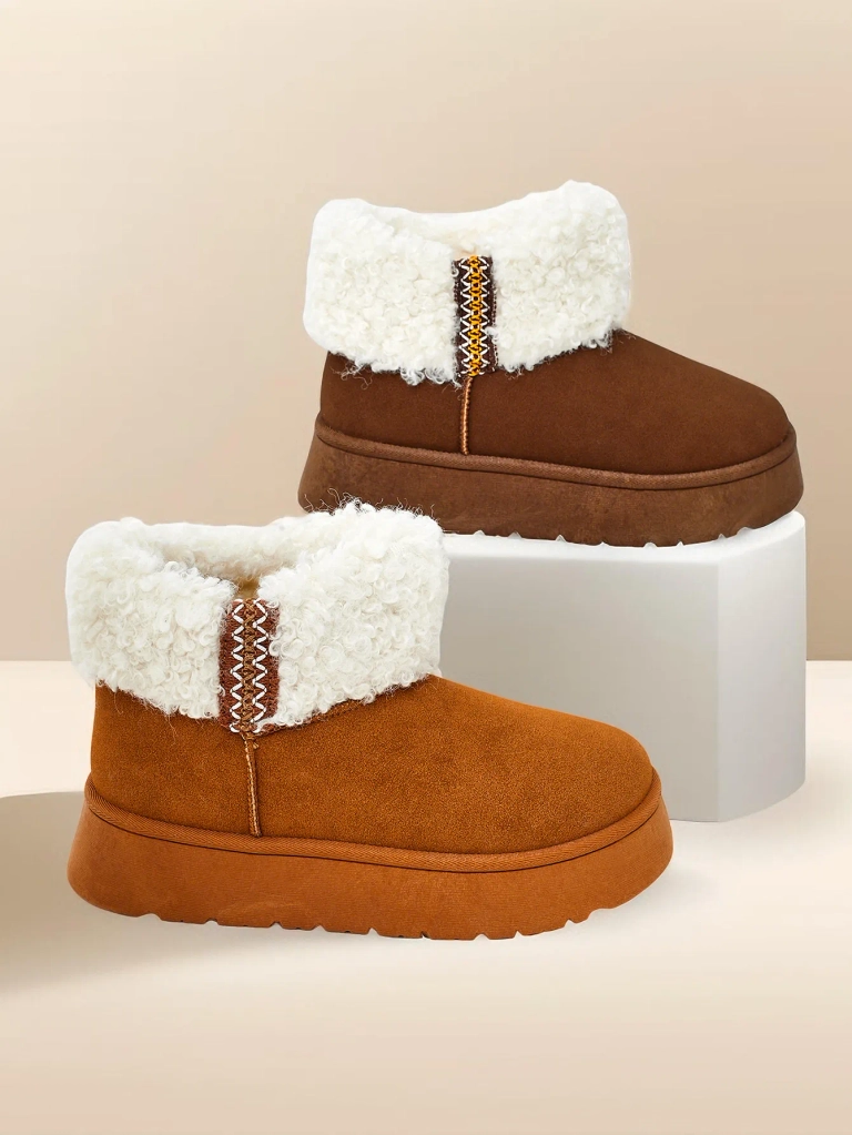 Royalfashion Sieviešu sniega zābaki ar kažokādas apdari Rovvoy