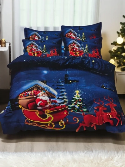 Royalfashion Pościel świąteczna 160x200 komplet 3-CZĘŚCI