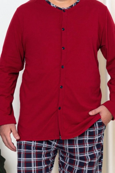 Royalfashion Men's Cotton Checkered Pajamas PLUS SIZE