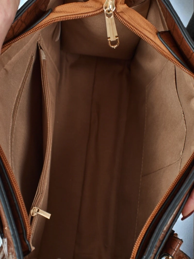 Women's shopper bag eco-leather with embossing Seraphyne