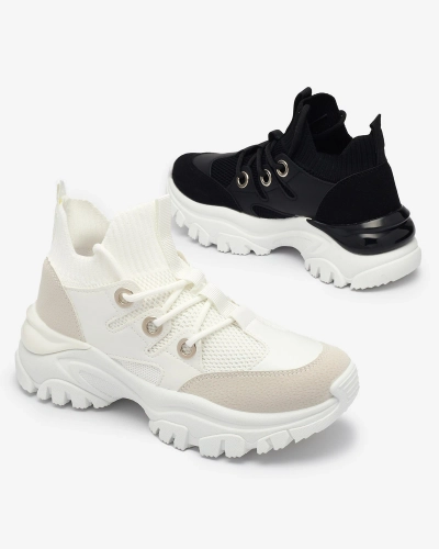 Women's sports sneakers in black Hasola- Footwear