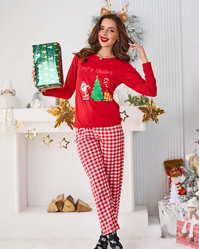 Рождественские пижамы для женщин Royalfashion