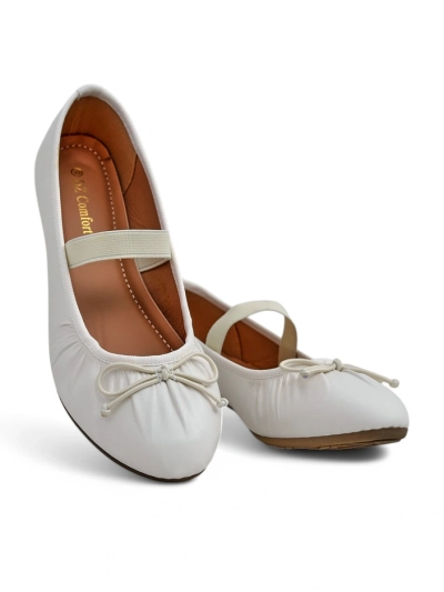 Royalfashion Women's ballerinas with a bow and elastic Evsal