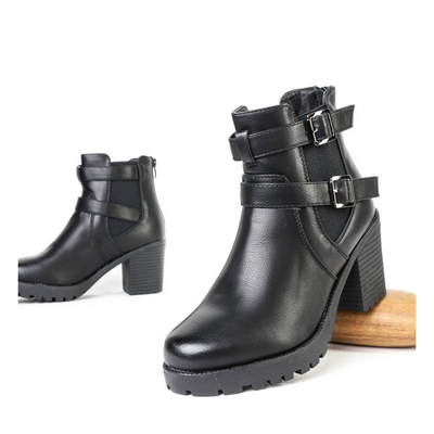 Black boots on the post of Jorgina - Footwear
