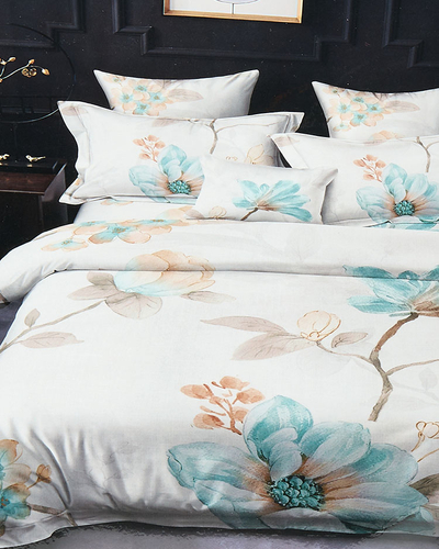 Royalfashion Ziedu gultasveļa 200x220 komplekts 4 DETAĻAS
