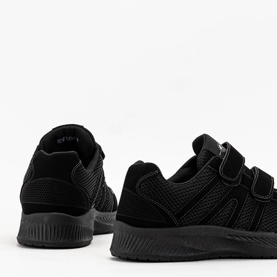 OUTLET Melni vīriešu sporta apavi ar Velcro Baikis - Apavi