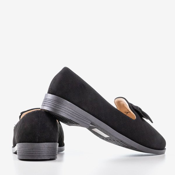 Black loafers with Flavisa bow - Footwear 1