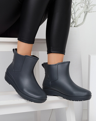 Gray matte women's wellingtons Neriva - Footwear