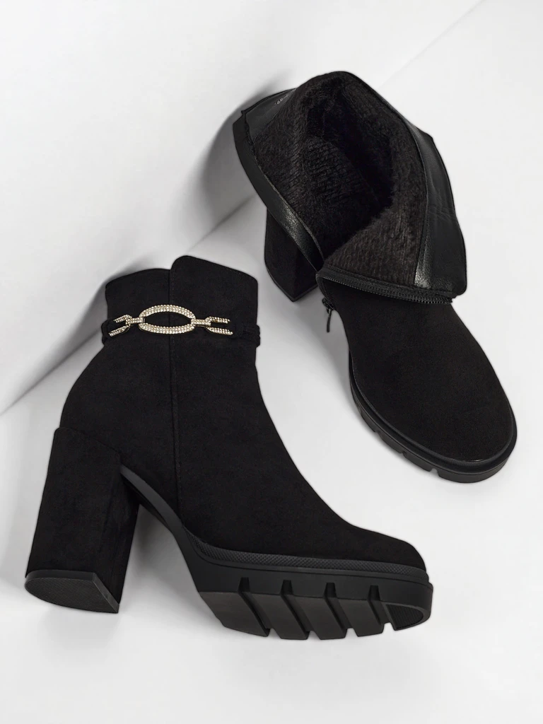 Luna Black Elegant Everyday Ankle Boots