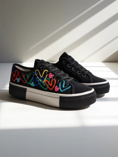 Royalfashion Women's sneakers with print Sercess