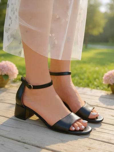 Royalfashion Women's SoftHeels Low Heel Sandals