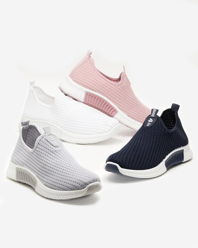 Navy blue women's slip-on sports shoes Palomena - Footwear
