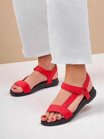 Royalfashion sieviešu sandales ar plakanu zoli Lillia