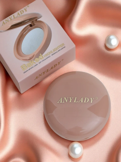Anylady Pressed highlighter for face Silver
