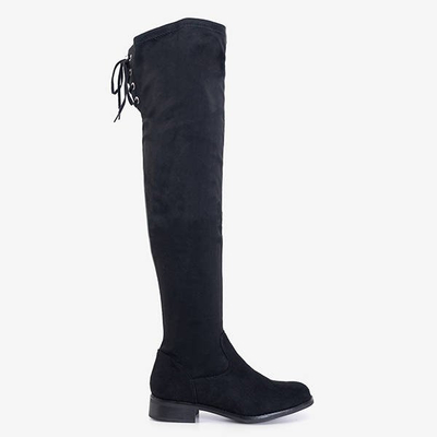 Black women's over-the-knee boots Bimala - Footwear