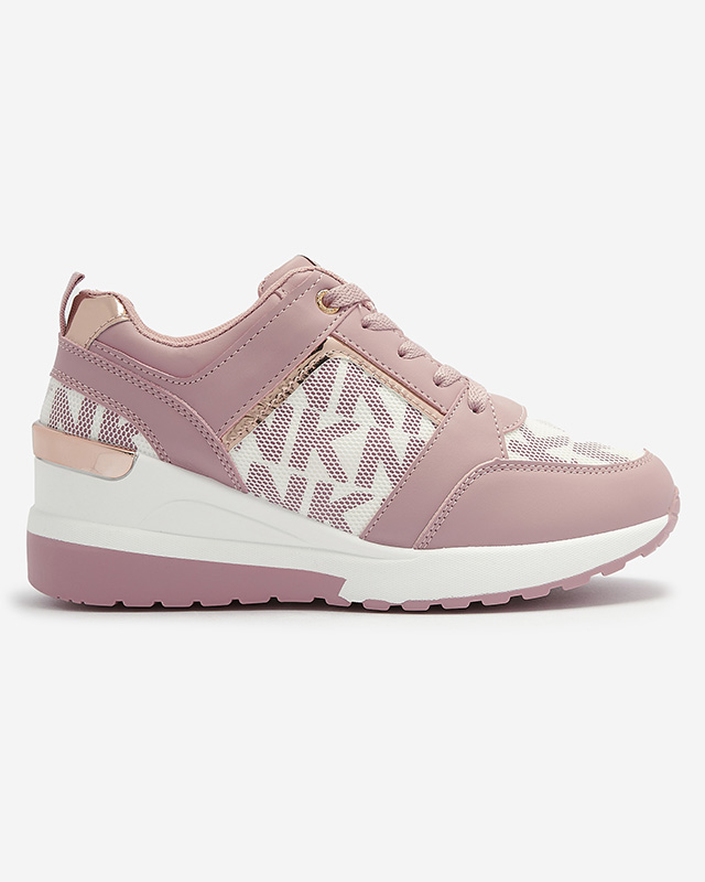 Pink Women's Sneakers with Hidden Anchor Qasvy- Footwear