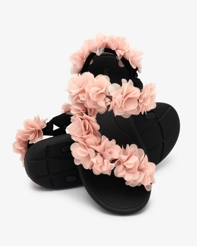 Royalfashion Ярко-розовые женские сандалии с цветами Alferroy