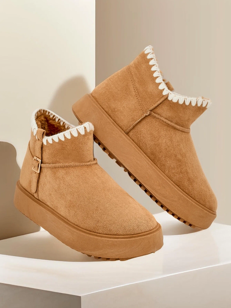 Royalfashion Short women's snow boot style boots Ewioz