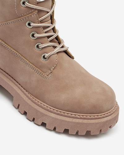 Dark pink women's insulated trapper boots Teruna - Footwear